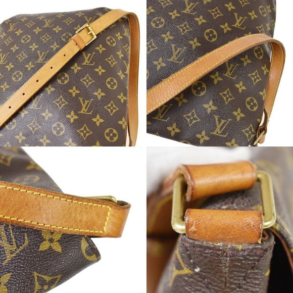 LOUIS VUITTON Musette Shoulder Bag Monogram Leather Brown France M51256 84MZ297 - Picture 8 of 15